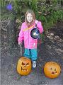 Catie Johnson with pumpkins & cooking trophy